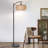 Abdool 68.5'' Arched/Arc Remote Control Rattan Floor Lamp
