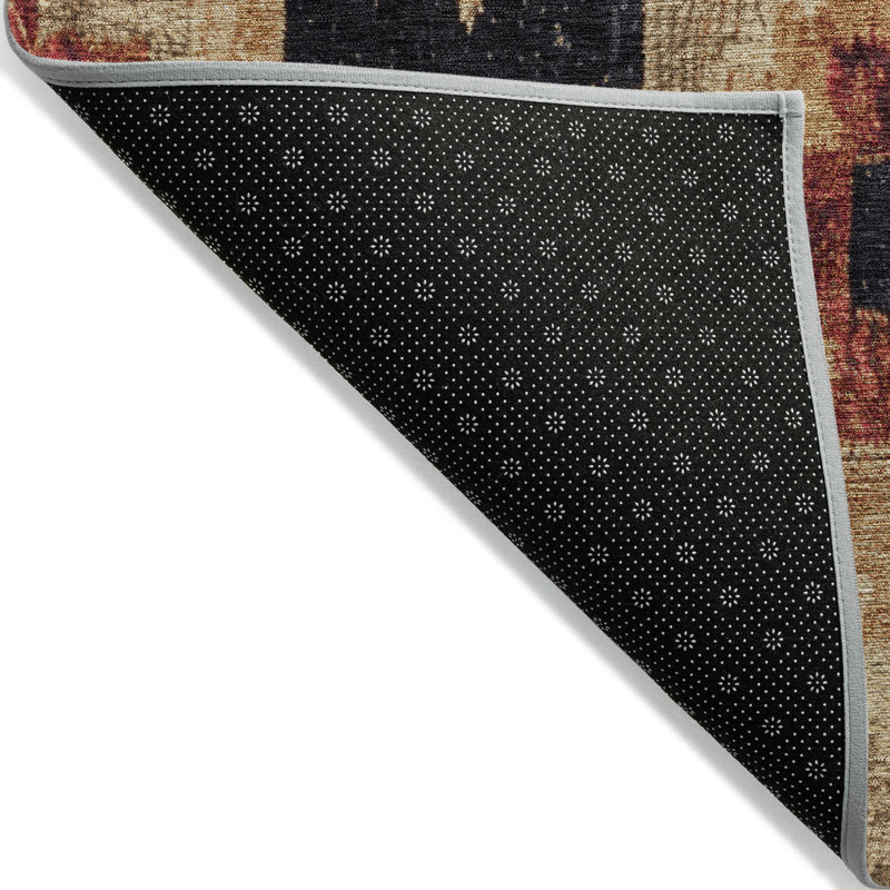 Tapis intérieur / extérieur lavable à la machine Xhevrie, Rectangle 1 pi 8 po x 2 pi 6 po