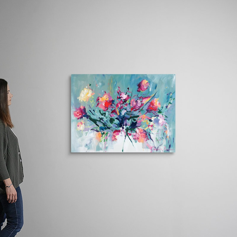 Reproduction d’art sur toile, "courage to Bloom" par Amira Rahim, H 30 po x l 40 po x P 1,25 po, Toile tendue