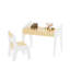 Table d'étude en bois pour enfants avec chaise, idéale pour les enfants de 2 à 8 ans