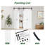 Porte de grange pliante double 84 po H 84 po-123171893-123171887