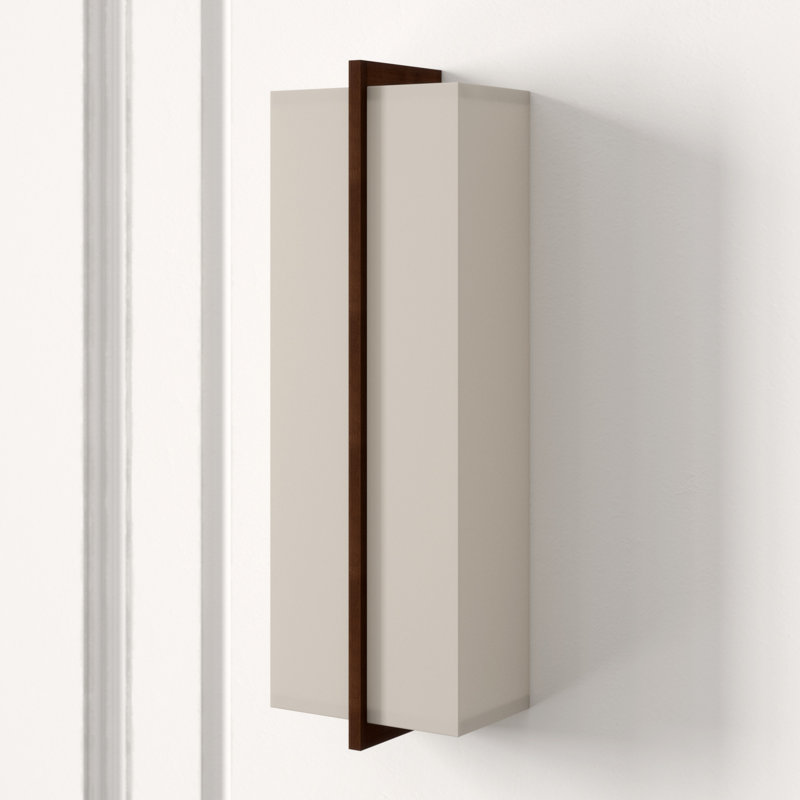Via Flush Mount Sconce, Dark Stained Walnut