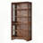Six-Tier Mid-Century Bookcase Elegant Storage Organizer