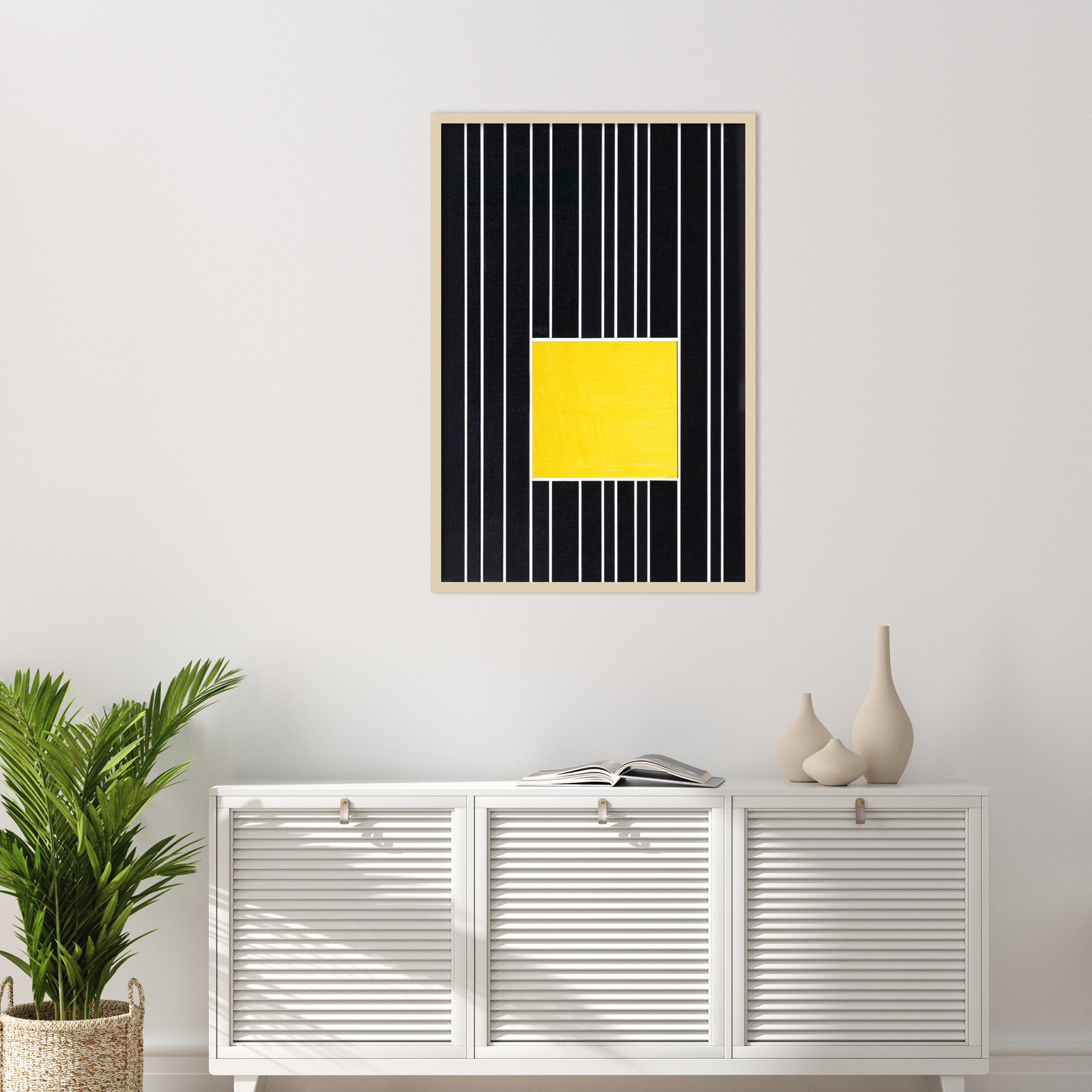 Yellow Box Self Storage Print by Alex Dunn, Brown, 41" H x 28" W