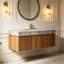 Meuble-lavabo mural simple 48 po avec plateau en pierre frittée 48 po
