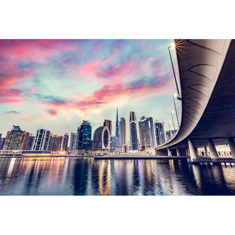 Skyscrapers Skyline Of Dubai by NiseriN - Wrapped Canvas Print, 51cm H x 76cm W