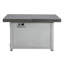 Table de foyer extensible rectangulaire en alliage d'aluminium, 50 000 BTU