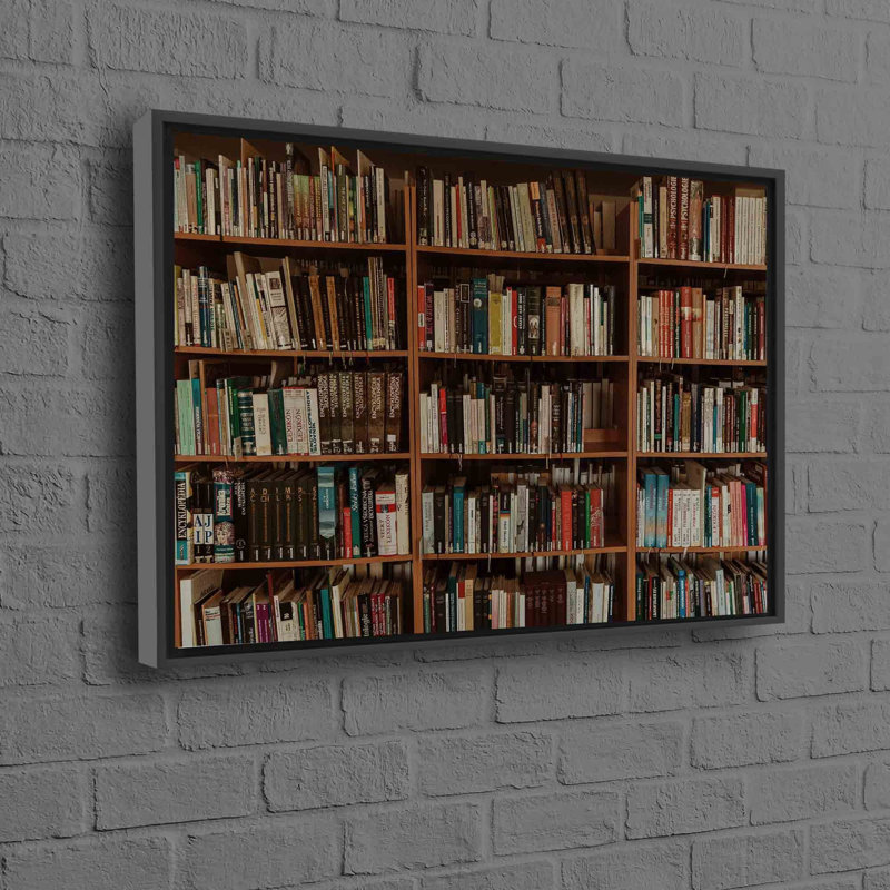 Print on Canvas, 50 cm H x 70 cm W, Black Floater Framed