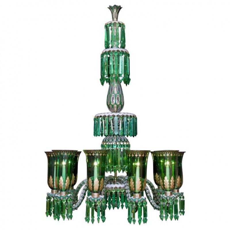 Light Pendant Enameled, 45" H x 26" W x 26" D, Brushed Nickel, Clear