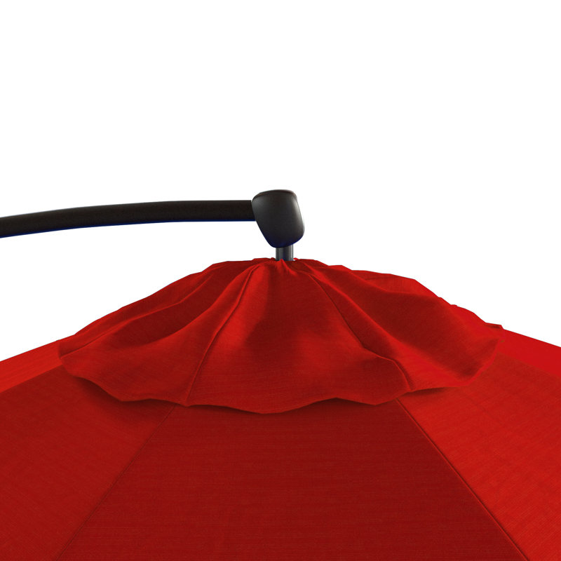 Parasol en porte-à-faux 9 pi 4 po, Rouge - Pacifica Premium