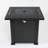 28" Propane Gas Fire Pit Table, 50000 BTU Square Steel Fire Pit For Outside Patio Deck Garden Backyard