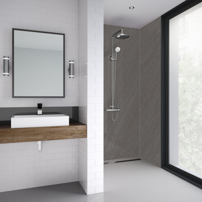 60mm 59mm W x 242mm H Decorative Wall Panel with Glass