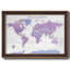 «Pastel Purple World Map», reproduction d'art sur toile encadrée-133430936-133430947