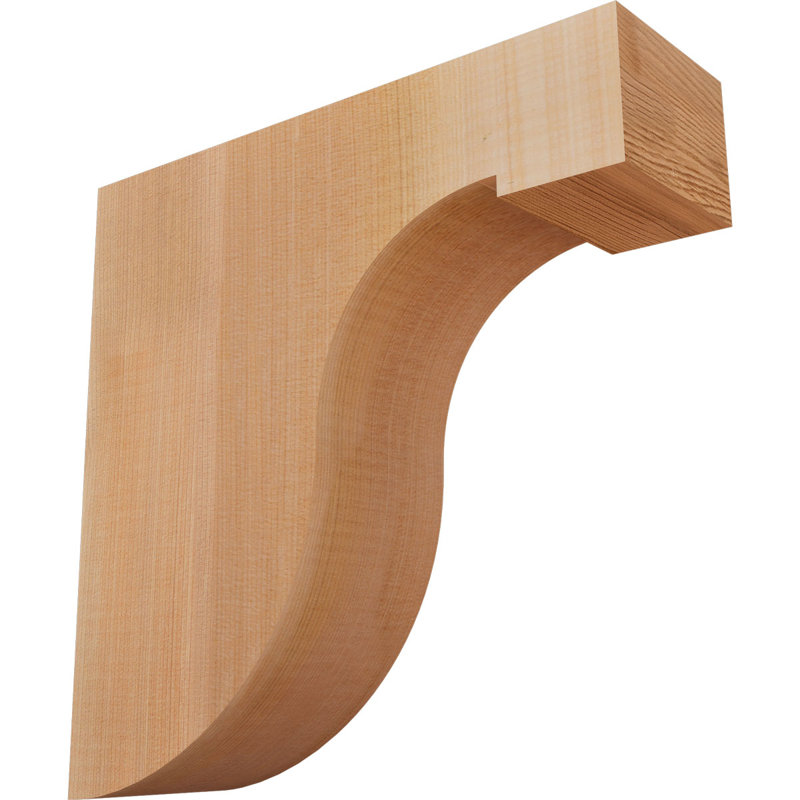 Del Monte Corbel, H 12 po x l 3,5 po x P 12 po, Lisse, Cèdre rouge