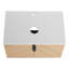 Meuble-lavabo de 30 po, installation murale, 2 portes à fermeture douce, dalle de pierre artificielle, base en contreplaqué, espace de rangement confortable, meuble-lavabo de 30 po avec installation, fermeture à glissière, lueur de chêne