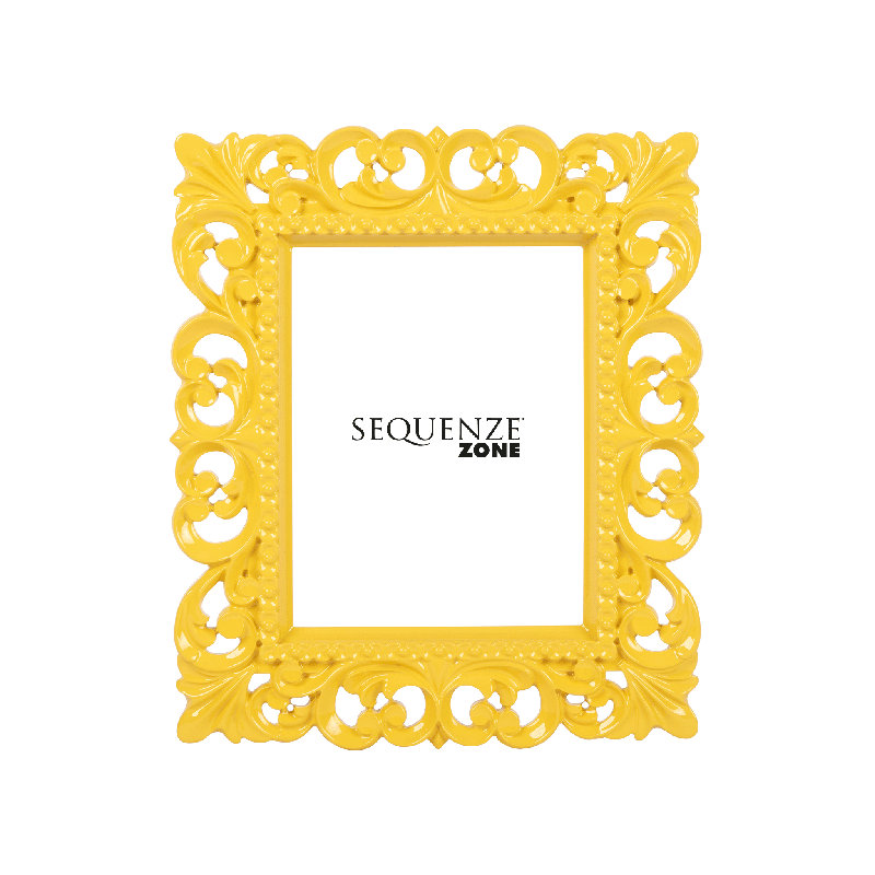 Embossed Picture Frame, Yellow