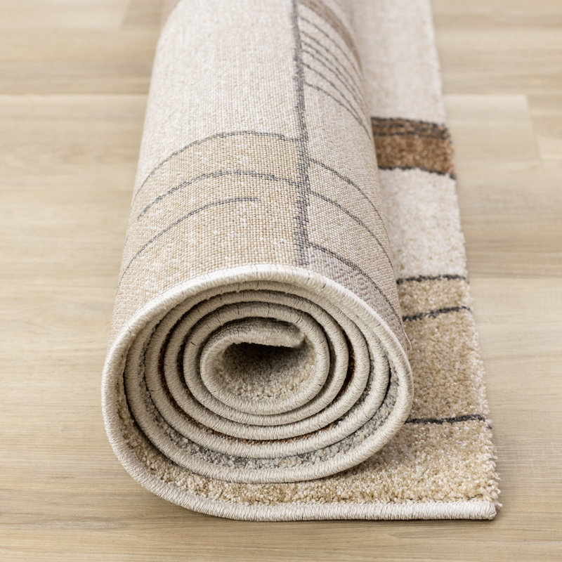 Tapis brun Dharamvir, Rectangle 5 pi 3 po x 7 pi 7 po