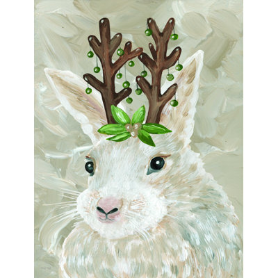 Christmas Bunny - Impression sur toile tendue