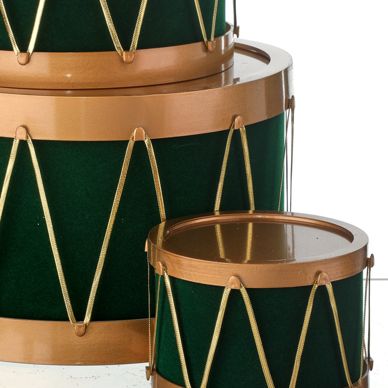 Coffret 4 pièces, Vert / or
