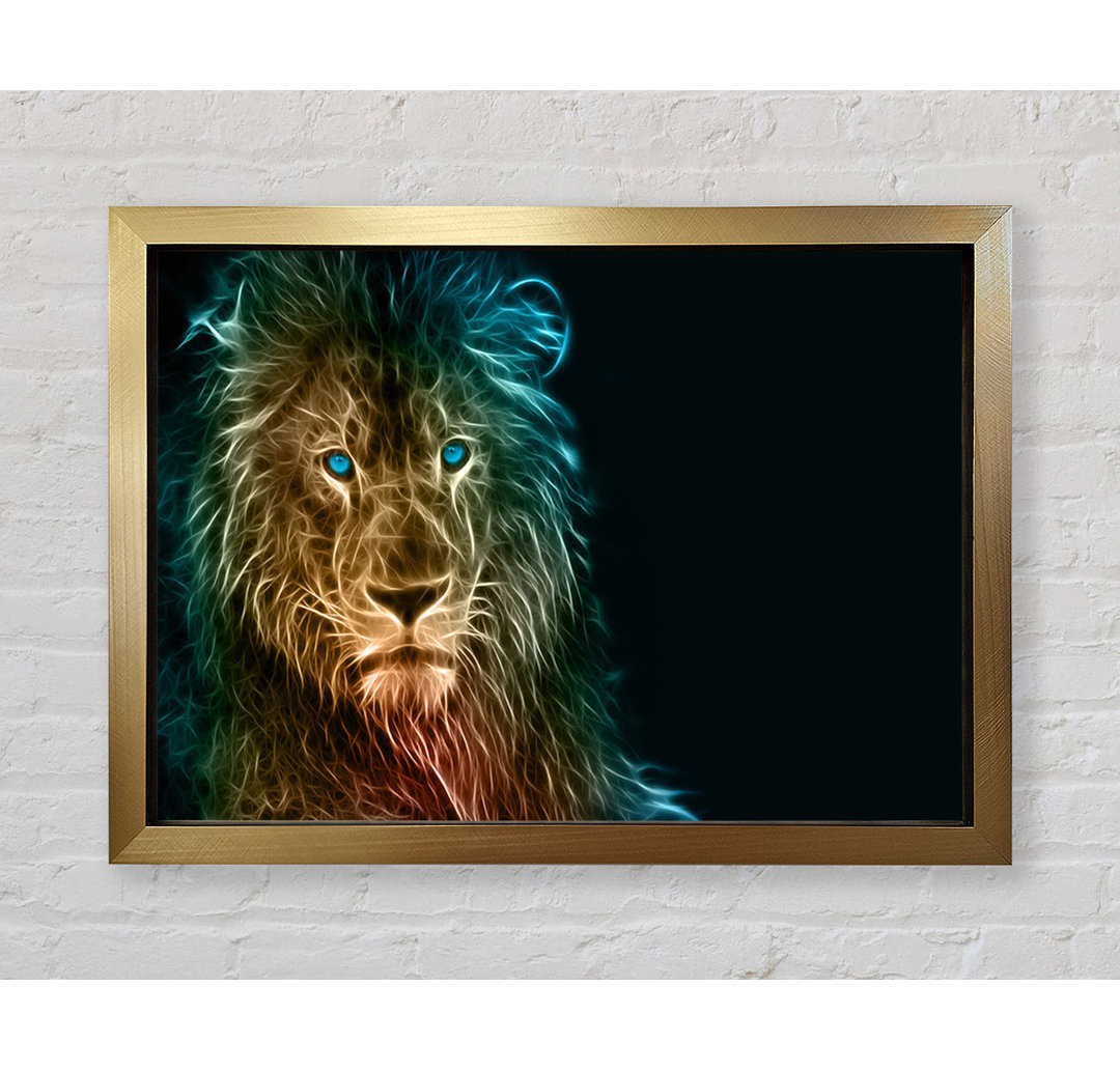 Light Infused Lion - Einzelner Bilderrahmen Kunstdrucke