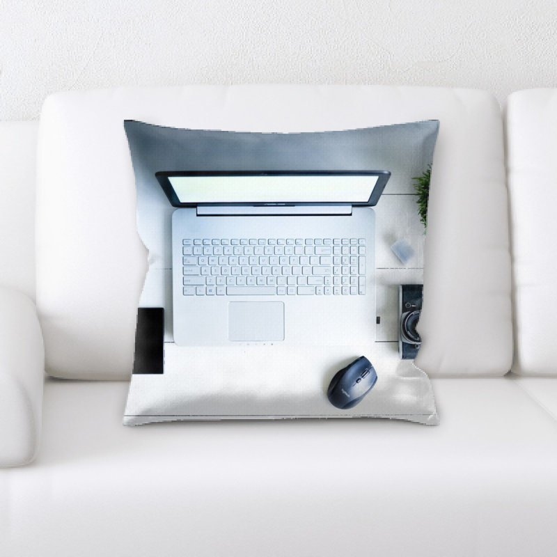 Microsuede Throw Pillow