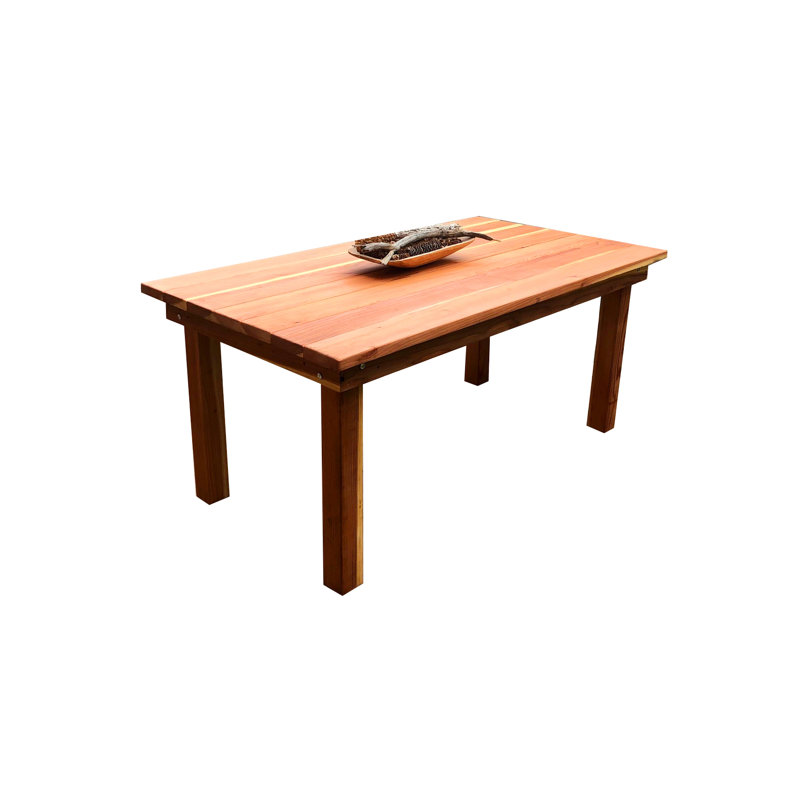 Nathanial Redwood Dining Table, 31.5" H x 72" L x 38.5" W