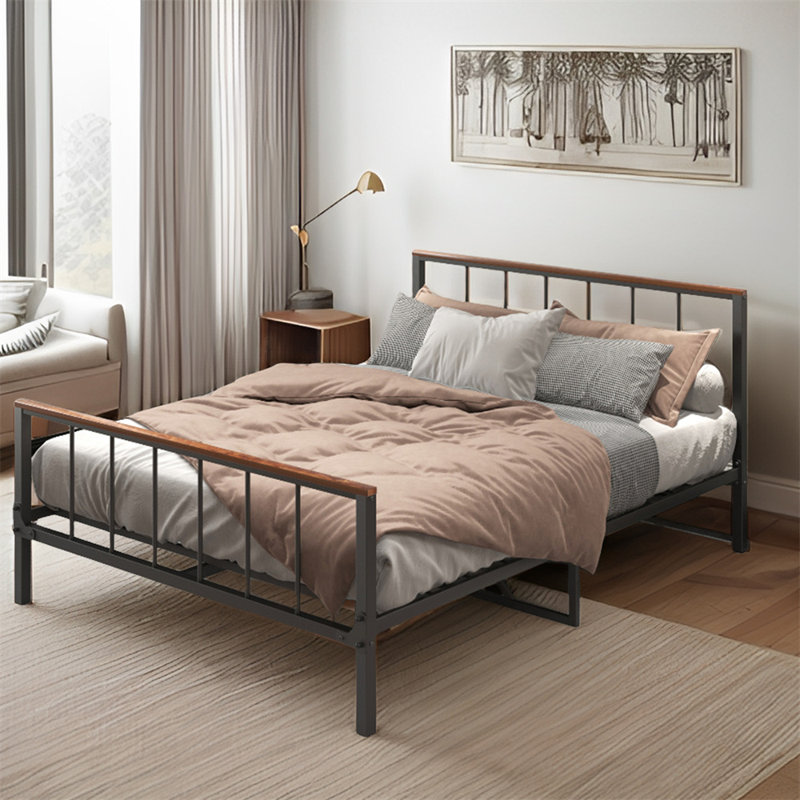 Leffel Metal Bed, Queen