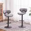 Ensemble de 2 tabourets pivotants réglables Masaccio avec base chromée Airlift