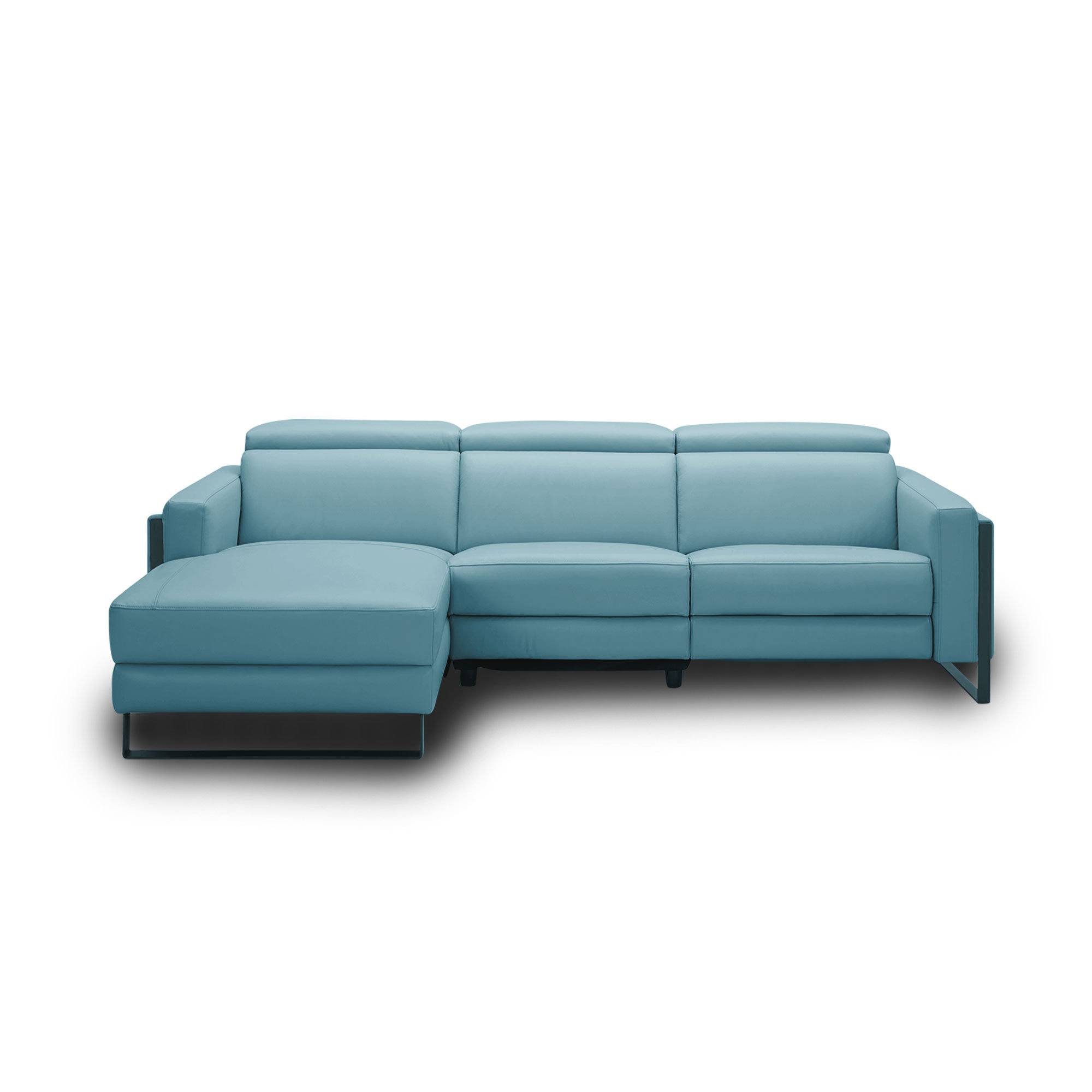 Hokku Designs Persais Leather Sectional | Wayfair