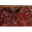 Tapis traditionnel rouge à motif géométrique 7 x 10