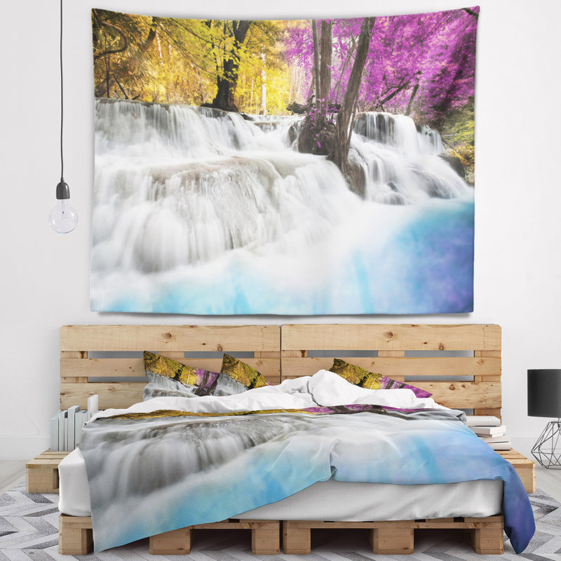 Photographie de paysage tapisserie d'erawan tapisserie, H 68 po x l 80 po