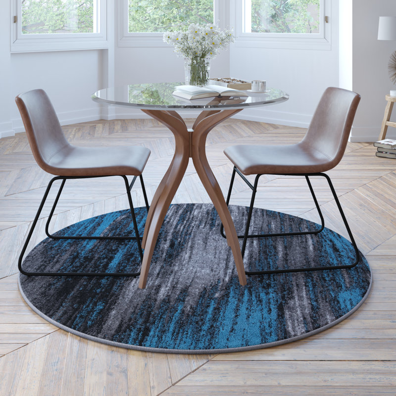 Guelph Abstract Indoor Rug, Round 5'
