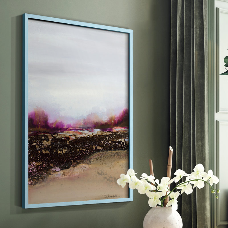 Reflections of My Mind Framed Print - Solid Wood, 10" H x 8" W, Blue