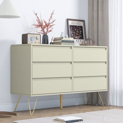120 cm W Chest of 6 Drawers