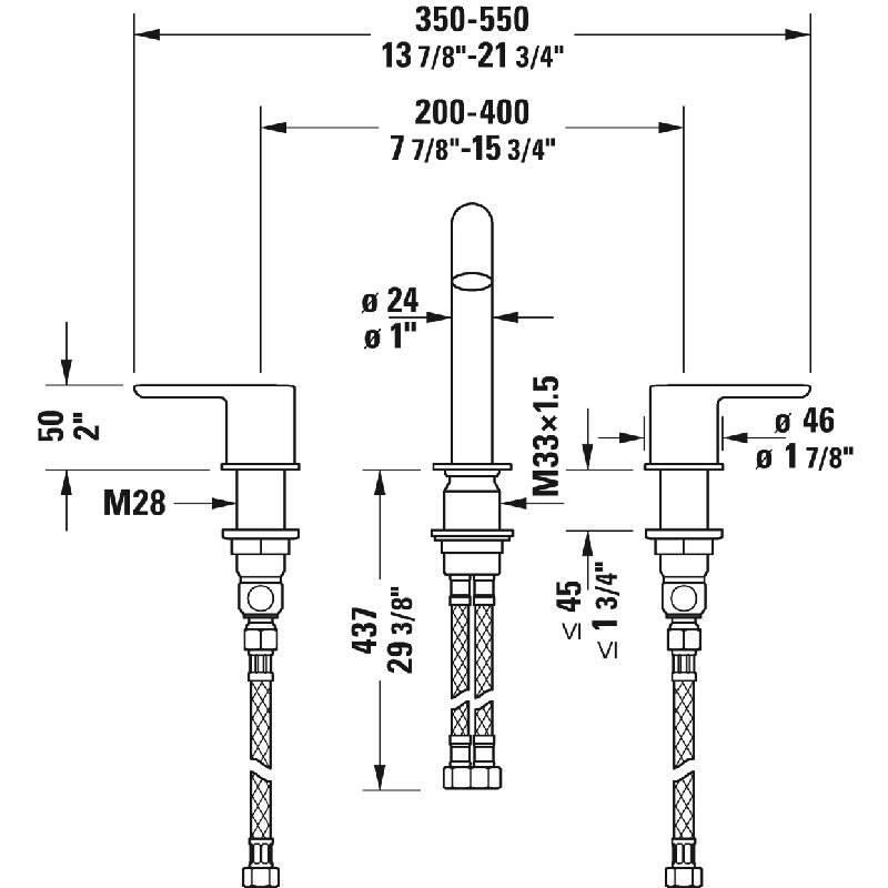 Widespread Bathroom Faucet, Does Not Include Drain
