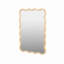 Miroir rectangulaire ondulé en bois massif 40 po x 28 po, décoration murale moderne en bois pour salle de bain, chambre à coucher, salon, salle à manger, vestiaire-403451612