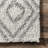Kosinski Trellis Runner Shag Rug for Living Room Bedroom Dining Room Nursery Entryway Hallway, White/Grey-1067002642