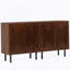 Armoire rustique, ensemble de 2 armoires de rangement, buffet classique