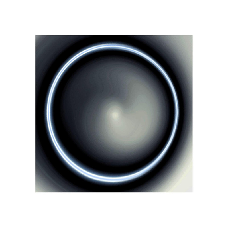 Center Of Light II Print by Jeffrey Goodman, Plexi, 24" H x 24" W, White/Black