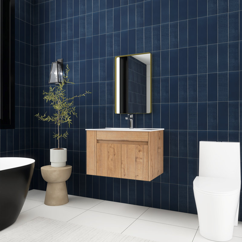 Ensemble de meuble-lavabo mural simple 30 po