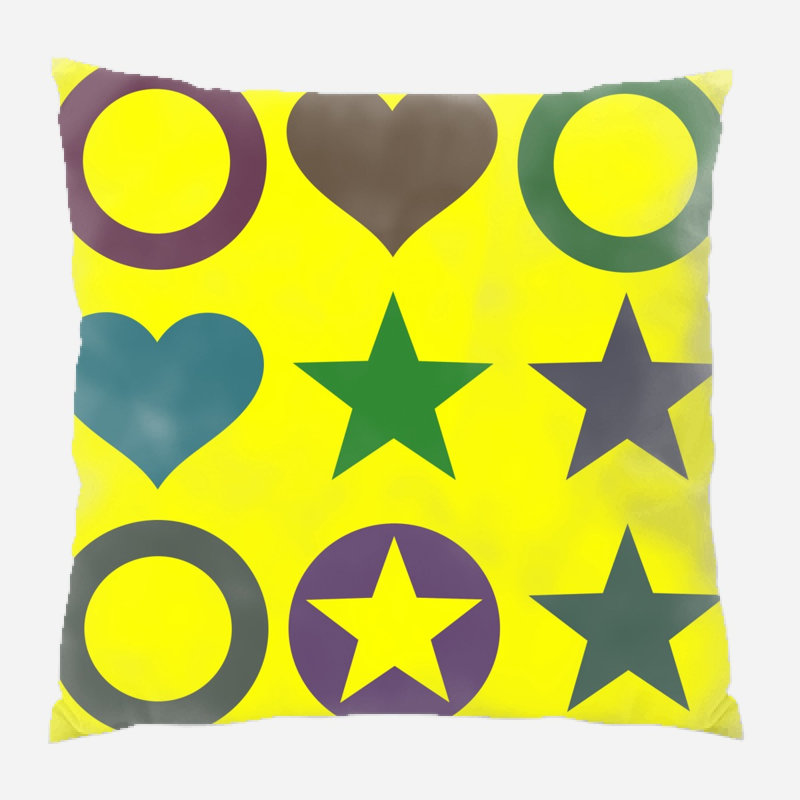 Coussin décoratif cardiaque, Intérieur, Vert