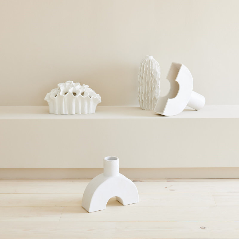 Stoneware Decorative Bowl, White