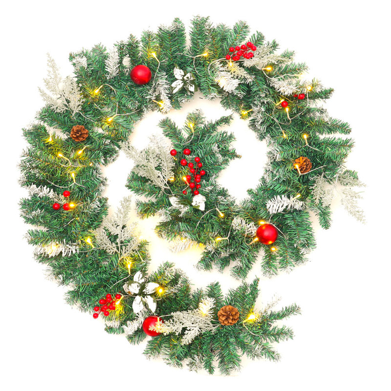 Lighted Faux Swag with Lights