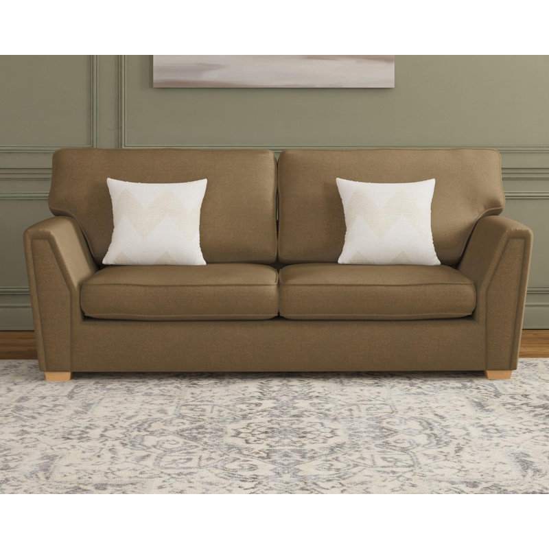 Wendleberry Three Seater, Fixed Back, Ebony