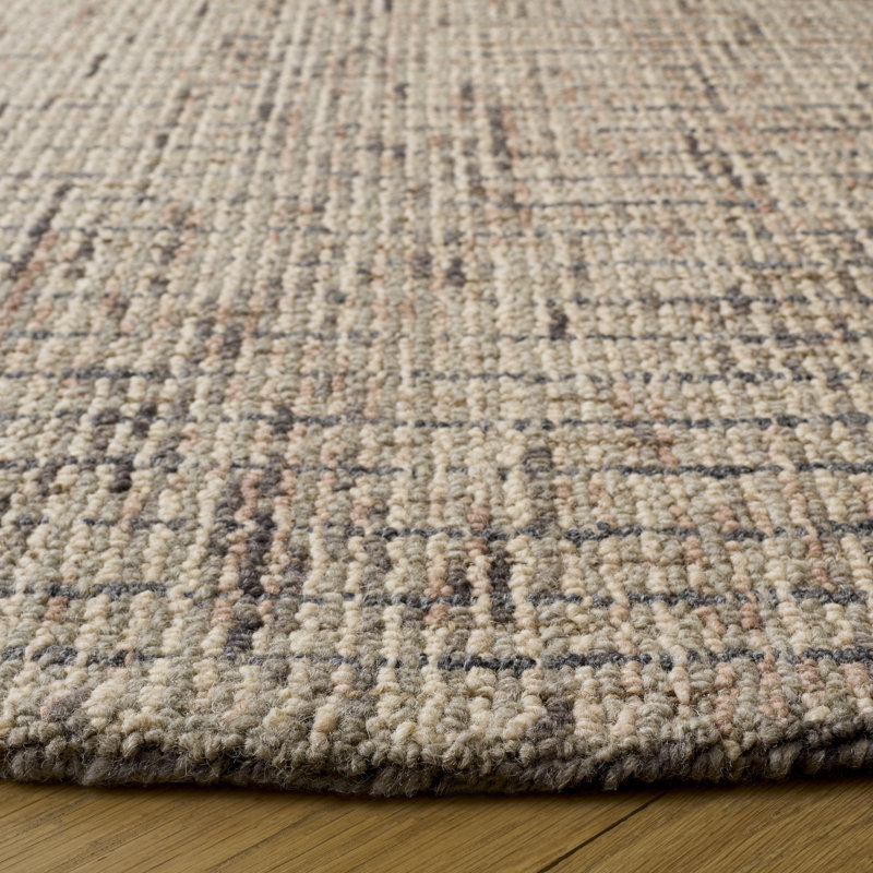 Abstract 468 Hand Tufted Wool Abstract Rug, 6' X 6' Round