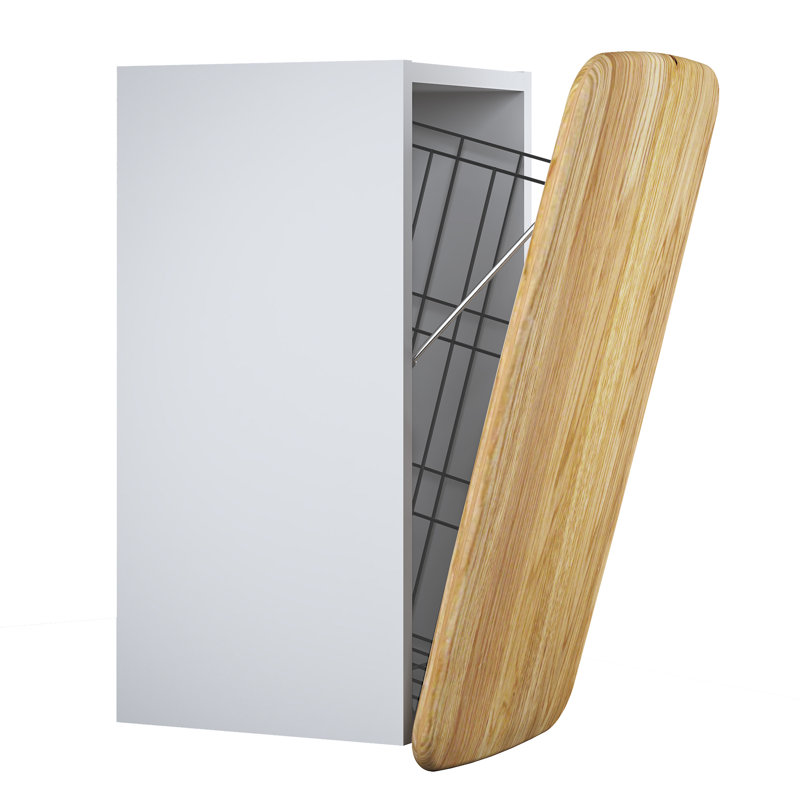 Inwood Bathroom Cabinet, Light Grey/Natural Oak Wood/Grey