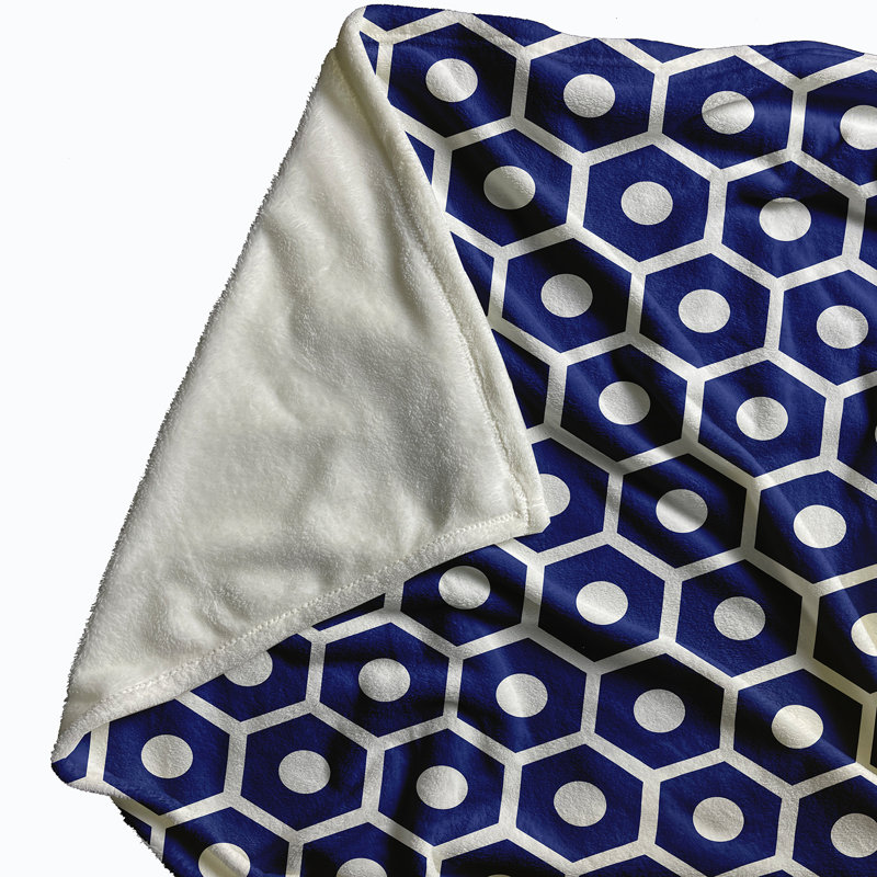 Burnside Plain Weave / Muslin Throw Blanket, Blue