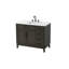 Meuble-lavabo simple 42 po brun moka-331622572