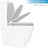 Sturdy Elongated Toilet Seat With Soft Close Mechanism - Effortless Installation and Cleaning