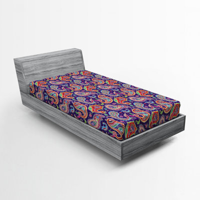 Microfiber Paisley Fitted Sheet